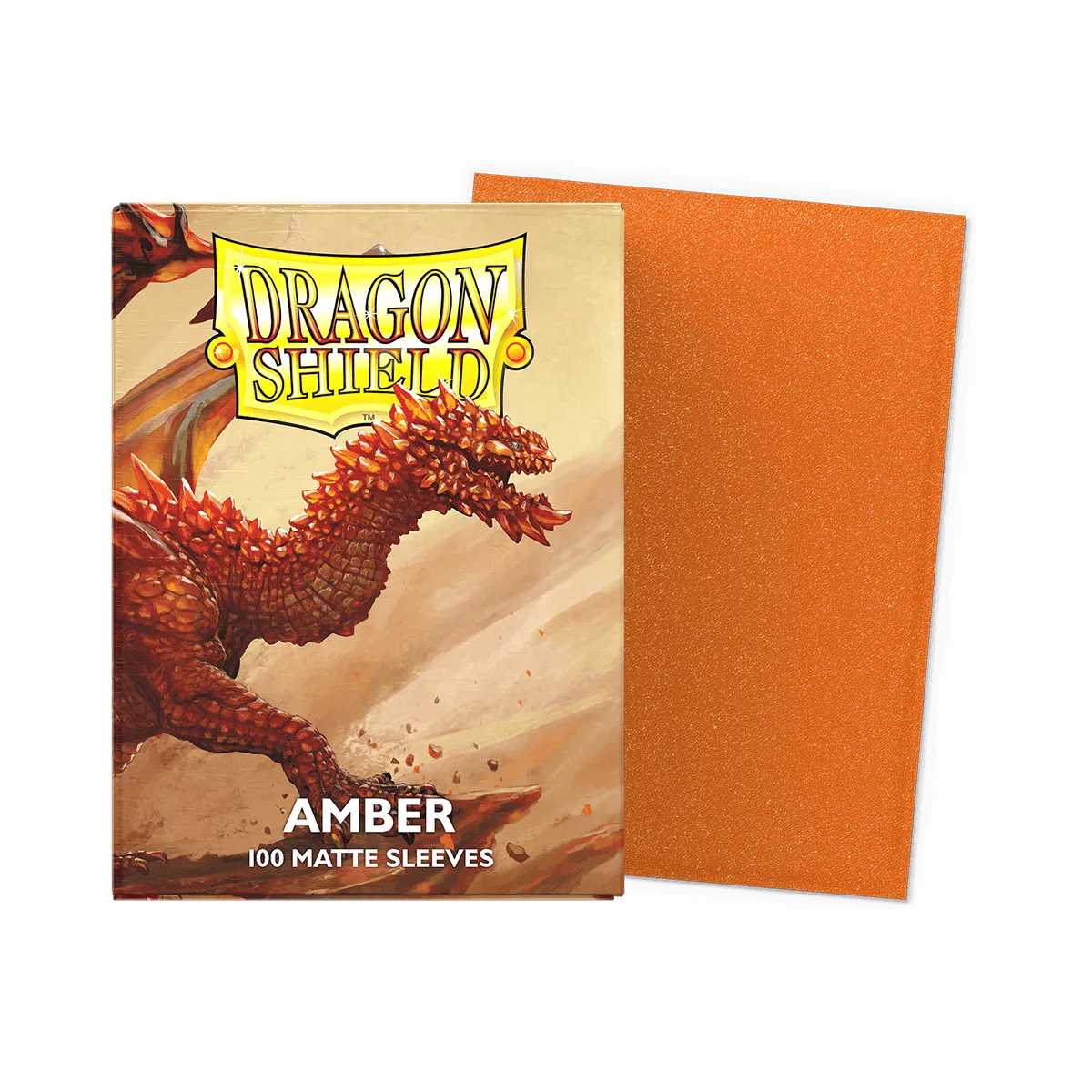 Dragon Shield: Matte Sparkle - Amber