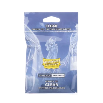 Dragon Shield: Perfect Fit Thick Inner Sleeves - Clear