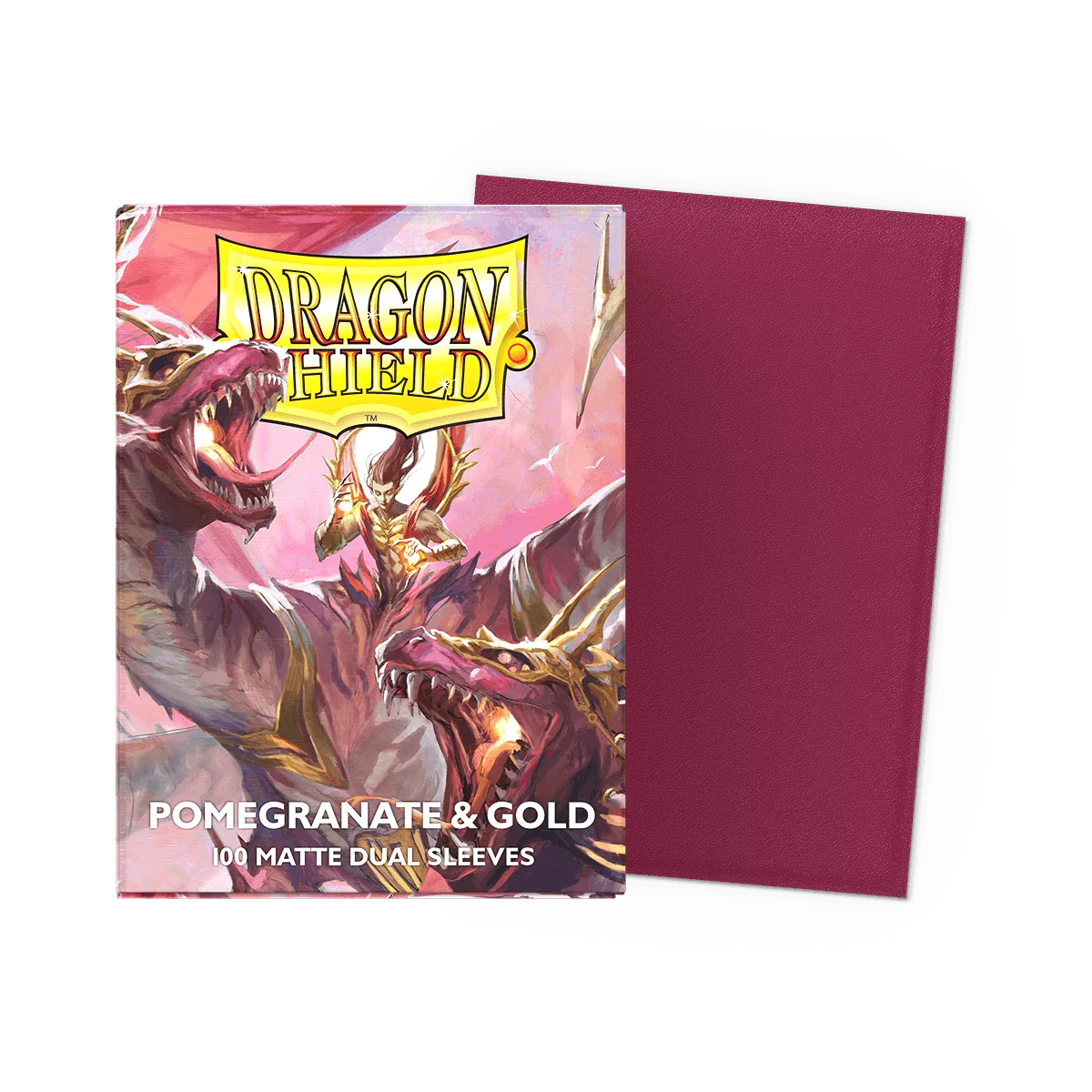 Dragon Shield: Duel Matte - Pomegranate & Gold